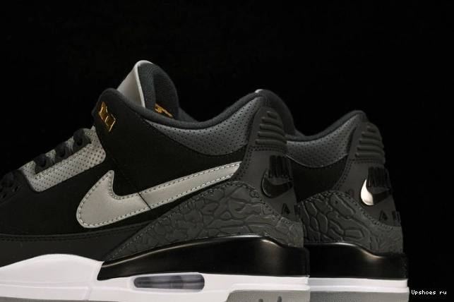 Retro  Jordan Black 3 Cement Gold CK4348-007 Tinker 1101